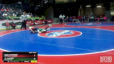 5A-150 lbs Quarterfinal - Zy Ramsey, Ware County vs Alex Schwarz, Northside, Columbus