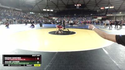 86 lbs Cons. Round 4 - Keziah Sanchez, Victory Wrestling-Central WA vs Gauge Lehner, Cle Elum Mat Miners Wrestling Club