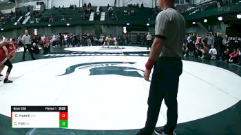 165 lbs 1st Place Match - Dean Hamiti, Wisconsin vs Caleb Fish, Michigan State