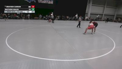 150 lbs Cons. Rd Of 64 - Brayden Carson, Silverback Wrestling Club vs Matthew Walsh, Illinois