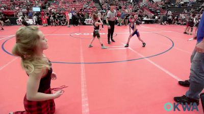 56 lbs Rr Rnd 4 - Nyliah Dinkel, Russell Wrestling Club vs Kaygan Walton, Tironook Wrestling