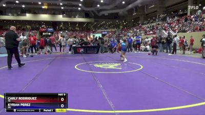 100 lbs Semifinal - Carly Rodriguez, TX vs Kyrian Perez, OK