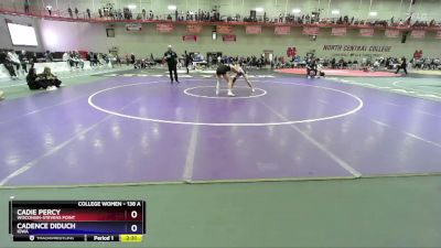 138 A Champ. Round 1 - Cadence Diduch, Iowa vs Cadie Percy, Wisconsin-Stevens Point