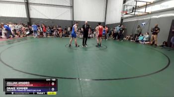 165 lbs Semifinal - Jullian Amadeo, FordDynastyWrestlingClub vs Drake Sommer, Anacortes Hawkeyes Wrestling Club