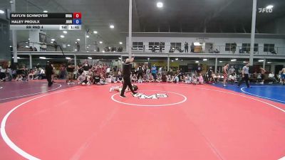 138 lbs Rr Rnd 4 - Raylyn Schwoyer, Broad Axe - Girls vs Haley Proulx, Journeymen Wrestling - Girls