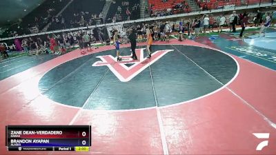 120 lbs Cons. Round 2 - Zane Dean-Verdadero, Hawaii vs Brandon Ayapan, Alaska