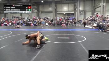 190 lbs Cons. Round 2 - Kayne Smith, Bonner Springs vs Israel Zimmerman, Hays WC