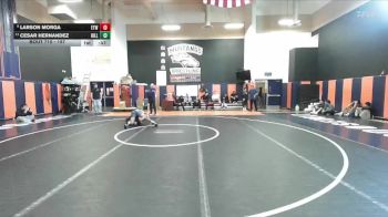 157 lbs Cons. Round 5 - Larson Morga, Etiwanda vs Cesar Hernandez, Hillcrest