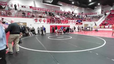 JH 110 lbs 5th Place Match - Audriana Beavers, Yukon JH vs Mackenzie Tibbals, Westmoore JH