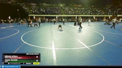 71 lbs 3rd Place Match - Urijah Ayala, Sebolt Wrestling Academy vs Owen Runge, Iowa