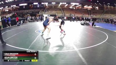 182 lbs Cons. Round 2 - Cole Erickson, St Francis School vs Kevin Breton, Mater Lakes Academy