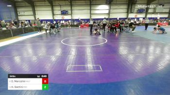 94 lbs Consi Of 4 - Derek Marcolini, Milford MA vs Henry Santini, Red Roots WC
