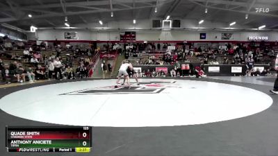 125 lbs Cons. Semi - Anthony Aniciete, Tiffin vs Quade Smith, Chadron State