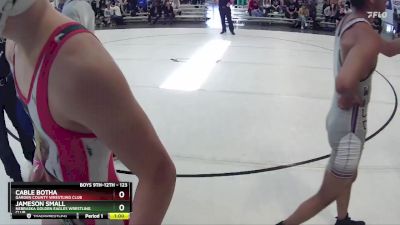 123 lbs Cons. Round 2 - Cable Botha, Garden County Wrestling Club vs Jameson Small, Nebraska Golden Eagles Wrestling Club