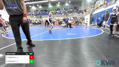 73 lbs Semifinal - Daxton Deckard, Raw Wrestling Club vs Grayson Mitchell, Wichita Wrestling Club