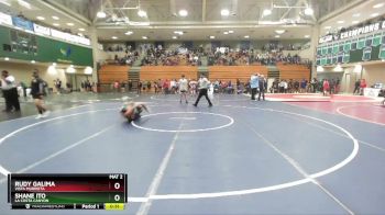 106 lbs Quarterfinal - Shane Ito, La Costa Canyon vs Rudy Galima, Vista Murrieta