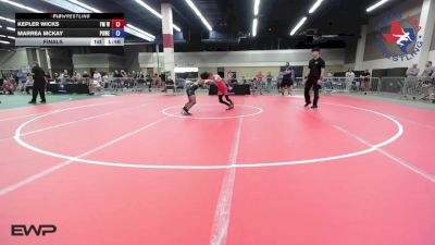 86 lbs Final - Kepler Wicks, FM Wrestling Club vs Marrea McKay, Powerhouse Wrestling
