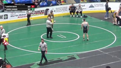 172 lbs Round Of 64 - Austin Mays, North Allegheny vs Aiden Hannis, Whitehall