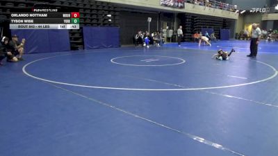 44 lbs Quarterfinal - Orlando Nottham, Mount Airy vs Tyson Wise, York