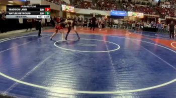 140 lbs Semifinal - Raylee Reynolds, Team Real Life vs Madison Lamb, Glasgow Wrestling Club