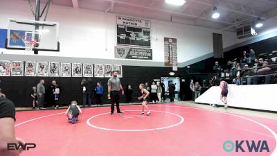 55-61 lbs Rr Rnd 2 - Jolene Chuculate, HURRICANE WRESTLING ACADEMY vs Jack Clover, Wyandotte Youth Wrestling