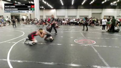 138 lbs Round 2 (4 Team) - Isaac Lopez, Top Rank Hawks Wrestling vs Samson Dobbs, Refinery Wrestling