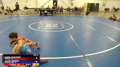 110 lbs Semis & 1st Wrestleback (8 Team) - Jason Schutter, Missouri vs Jacob Lehman, Minnesota Red