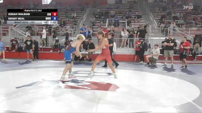 157 lbs Cons. Round 3 - Josiah Walbom, Burnett Trained Wrestling vs Grady Neal, Metamora Kids Wrestling Club