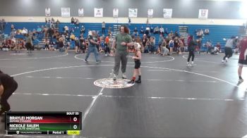 52 lbs Round 2 - Braylei Morgan, Buford Stingers vs Nickole Salem, Legacy Elite Wrestling