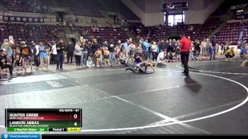 67 lbs Cons. Round 2 - Hunter Grebe, Bear Cave Wrestling Club vs Landon Abbas, Black Fox Wrestling Academy