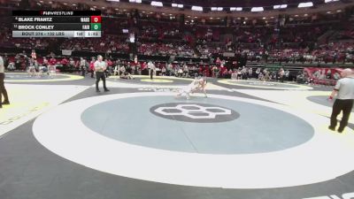 132 lbs Champ. Rd Of 16 - Brock Conley, Fairmont vs Blake Frantz, Wadsworth