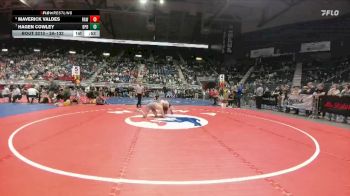 3A-132 lbs Cons. Round 2 - Hagen Cowley, Burns/Pine Bluffs vs Maverick Valdes, Rawlins