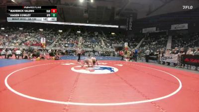 3A-132 lbs Cons. Round 2 - Hagen Cowley, Burns/Pine Bluffs vs Maverick Valdes, Rawlins