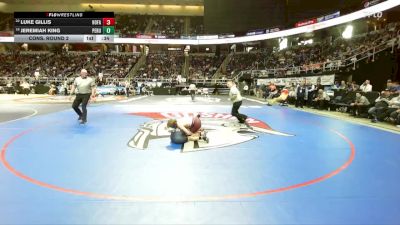 II-124 lbs Cons. Round 2 - Luke Gillis, Hoosick Falls vs Jeremiah King, Peru