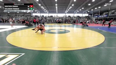 160 lbs Consi Of 16 #2 - Grayson Zemski, WY vs Solomon Truman, WV