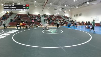 126 lbs Cons. Semi - Hayden Eardley, Kelly Walsh vs Myles Dayton, Cokeville