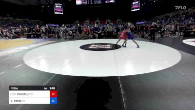 113 lbs Rnd Of 16 - Drake VomBaur, CO vs Saitaro Kong, MN