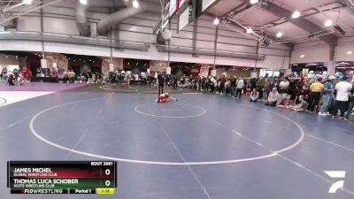 58 lbs Quarterfinal - James Michel, Global Wrestling Club vs Thomas Luca Schober, Scots Wrestling Club