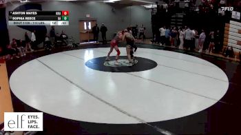 110 lbs. Cons. Round 7 - Ashton Mayes, Nixa vs Sophia Reece, Broken Arrow