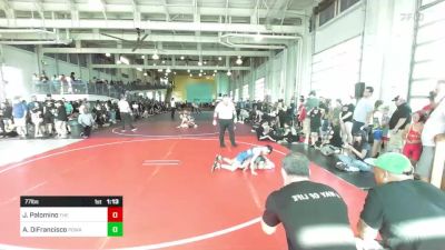 77 lbs Semifinal - Jacob Ezra Palomino, The Snake Pit vs Aiden DiFrancisco, Poway Elite