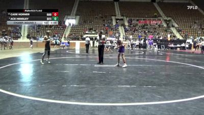 1A-4A 106 Champ. Round 2 - Cade Horner, Ranburne vs Ace Hensley, Bayshore Christian School