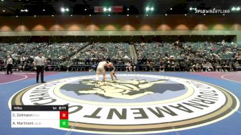 141 lbs Quarterfinal - Chase Zollmann, Wyoming vs Angelo Martinoni, Cal State Bakersfield