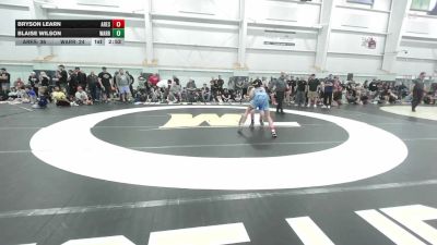 115 lbs Round Robin 3 - Bryson Learn, ARES Black - EL vs Blaise Wilson, Warrior Ridge - EL