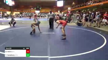 95 lbs Quarterfinal - Braaden Heinz, Brighton Wrestling Club vs Tyler Haneborg, Midwest Destroyers