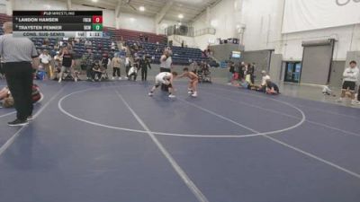 120 lbs Cons. Sub-semis - Traysten Fenner, Davis Club Wrestling vs Landon Hansen, Frenchtown