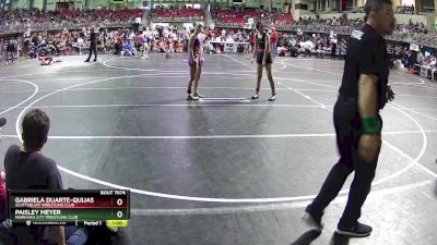 120 lbs Cons. Round 1 - Gabriela Duarte-Quijas, Scottsbluff Wrestling Club vs Paisley Meyer, Nebraska City Wrestling Club