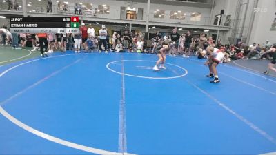 92 lbs Round 5 (6 Team) - JJ Roy, Mat Assassins Black vs Ethan Harris, East Carolina Elite
