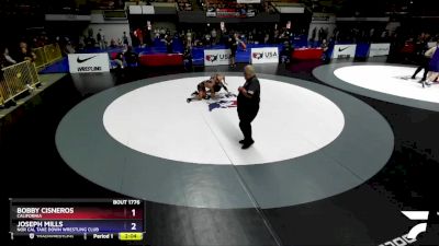 57 lbs Quarterfinal - Bobby Cisneros, California vs Joseph Mills, Nor Cal Take Down Wrestling Club