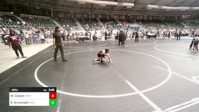 49 lbs Consi Of 4 - Waylon Cooper, Sperry Wrestling Club vs Adam Brummett, Sperry Wrestling Club