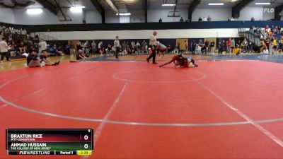 141 lbs Cons. Round 3 - Ahmad Hussain, The College Of New Jersey vs Braxton Rice, Pitt-Johnstown